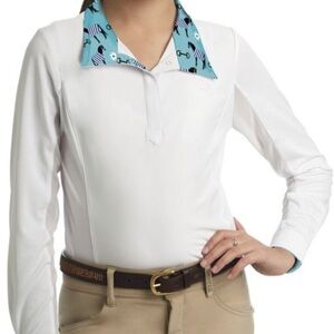 ROMFH white Sarah Long Sleeve Show Shirt